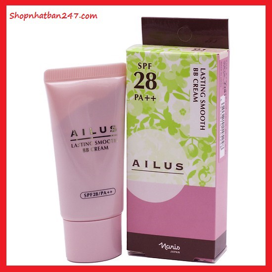 [Chính hãng Nhật Bản] Kem nền trang điểm Naris Ailus BB Cream Lasting Smooth SPF28 PA++