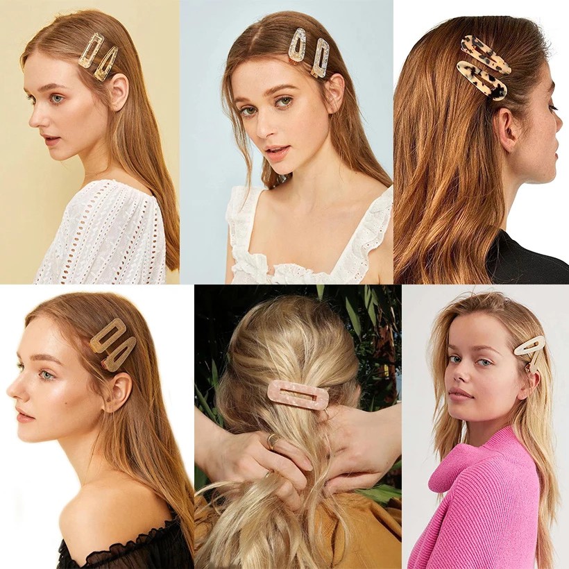 Set 3 Kẹp Tóc Đơn Giản Thời Trang Cho Nữ