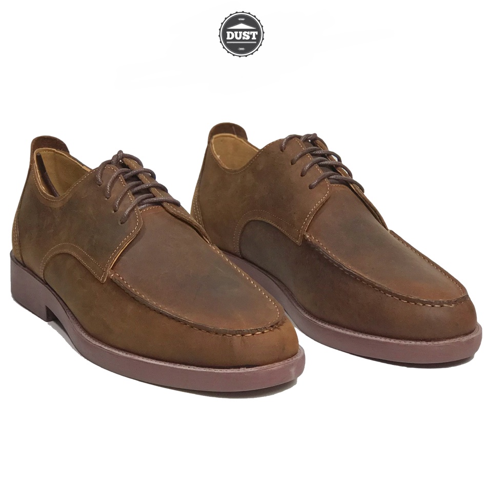 Giày nam bò sáp ngựa điên cao cấp phong cách bụi moctoe classic mad
