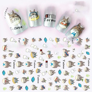 [ Lẻ ] Sticker dán móng tay ngộ nghĩnh hình nhân vật Totoro F074