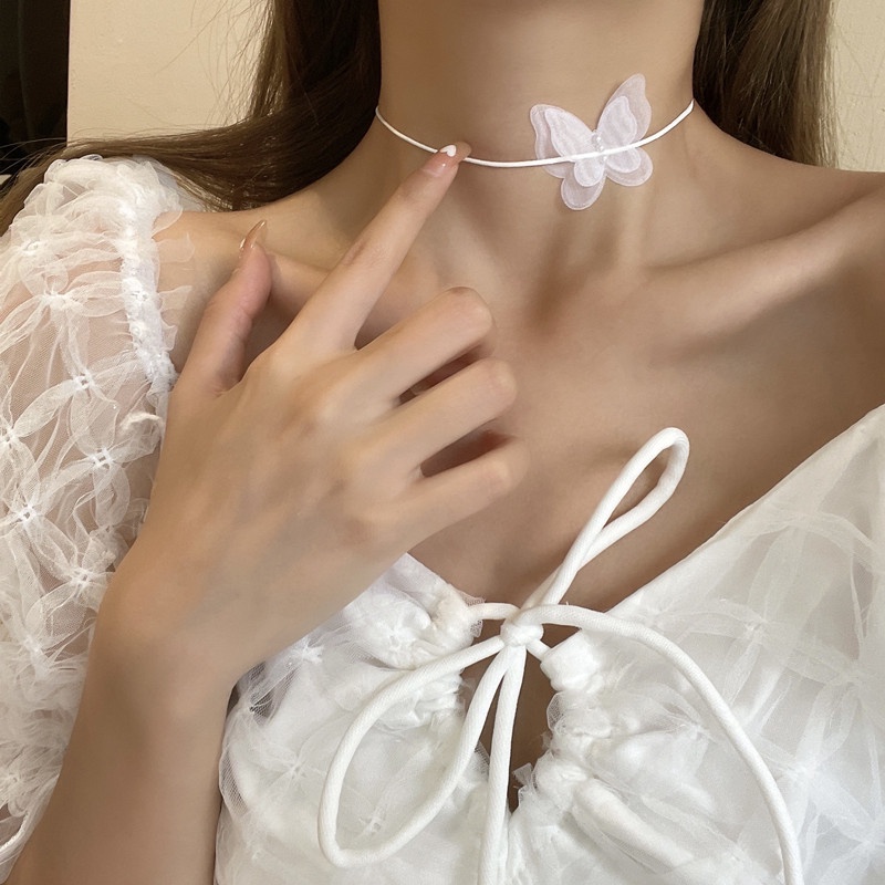 Vòng Cổ Ren Thắt Nơ Độc Đáo Phong Cách Hàn Quốc