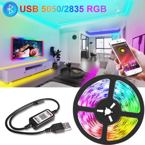 Bộ Điều Khiển Led Dây 5050 RGB Qua Bluetooth, Điều Khiển Led Dây Bằng Điện Thoại Thông Minh Trang Trí Nhà, Quay Tiktok