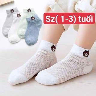 Sét 5 đôi tất lưới hè cho bé mùa thu đông