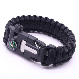 Vòng Tay Sinh Tồn V1- ĐÁNH LỬA - LA BÀN - CÒI - DAO - Hàng Có Sẵn Trong Kho