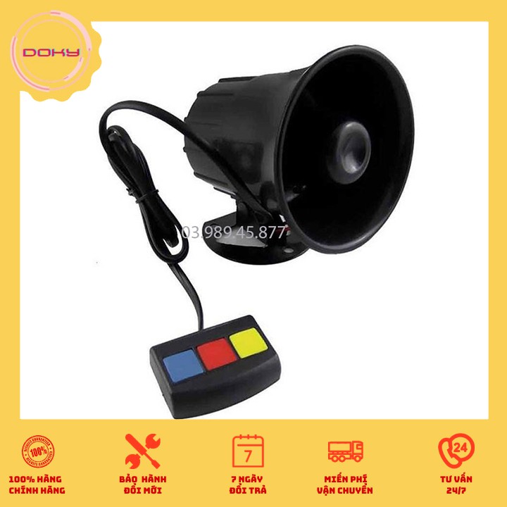 Còi hú 3 chế độ cho ô tô xe máy CỰC CHẤT,Độ xe siêu chất với bộ còi báo hiệu 3 chế độ. GIÁ 1 CHIẾC
