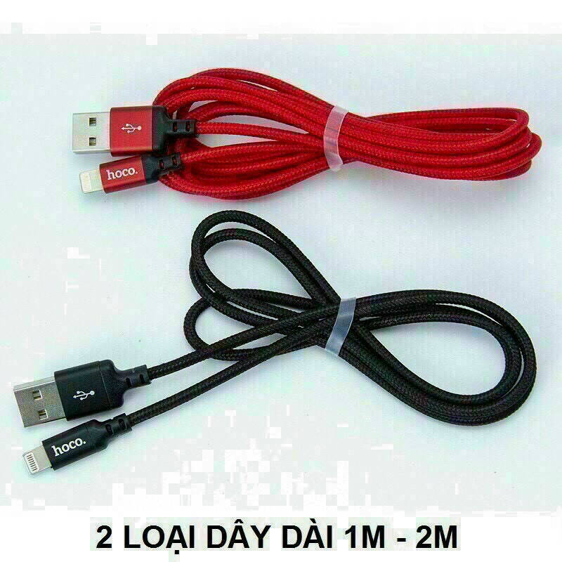 Cáp sạc nhanh Android Hoco X14 dây dù chống đứt dài 1M,2M