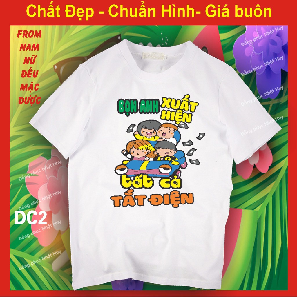 áo nhóm đi chơi DC12  đủ size , du lịch, biển,  phông, thun,cotton,ăn chơi là phải có hội