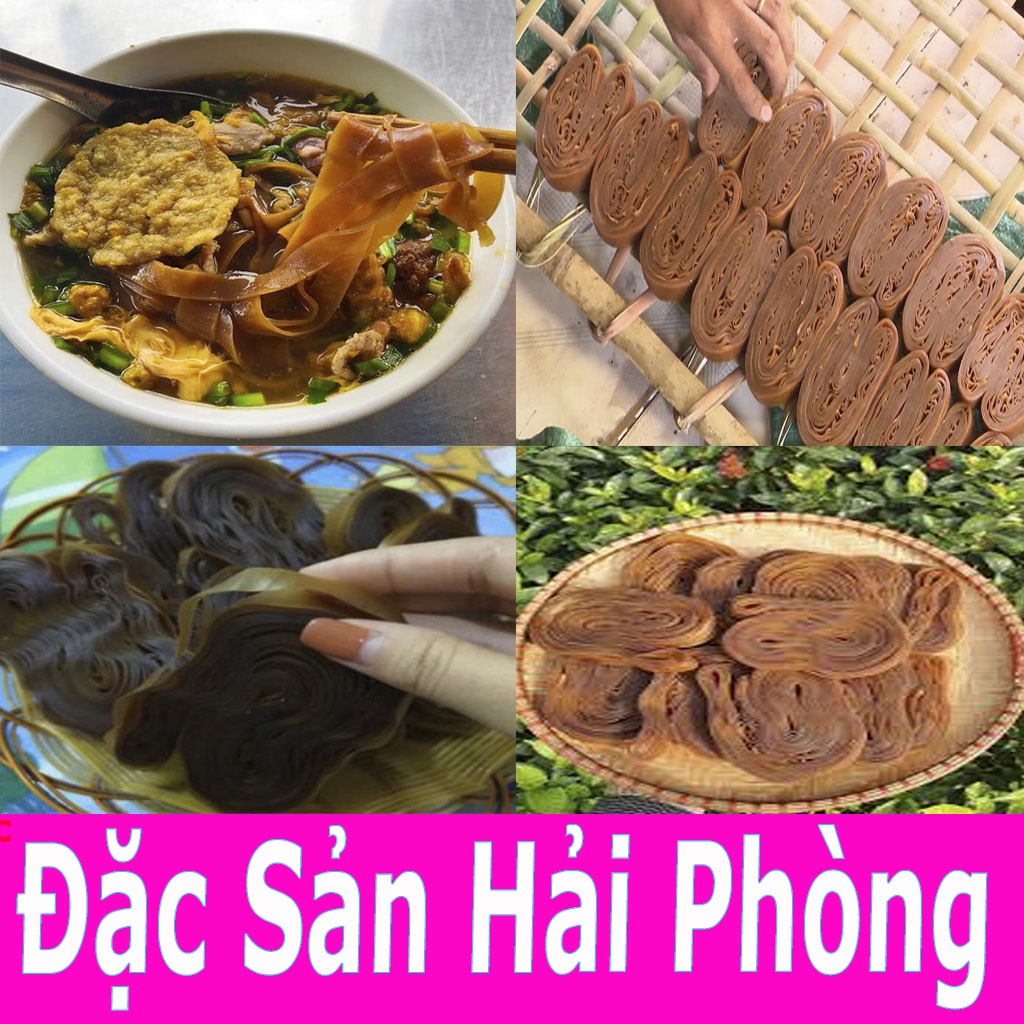 Bánh Đa Cua Hải Phòng -Mỳ Gạo Dặc Sản Hải Phòng Túi 500g- 1kg