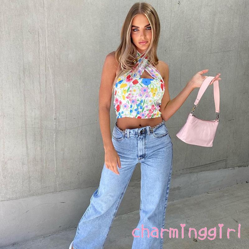 Áo Nữ Không Tay Họa Tiết Hoa Thời Trang Quyến Rũ | BigBuy360 - bigbuy360.vn