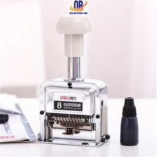 Dấu nhảy số tự động 6/7/8/9/10 số deli, màu bạc - 1 chiếc