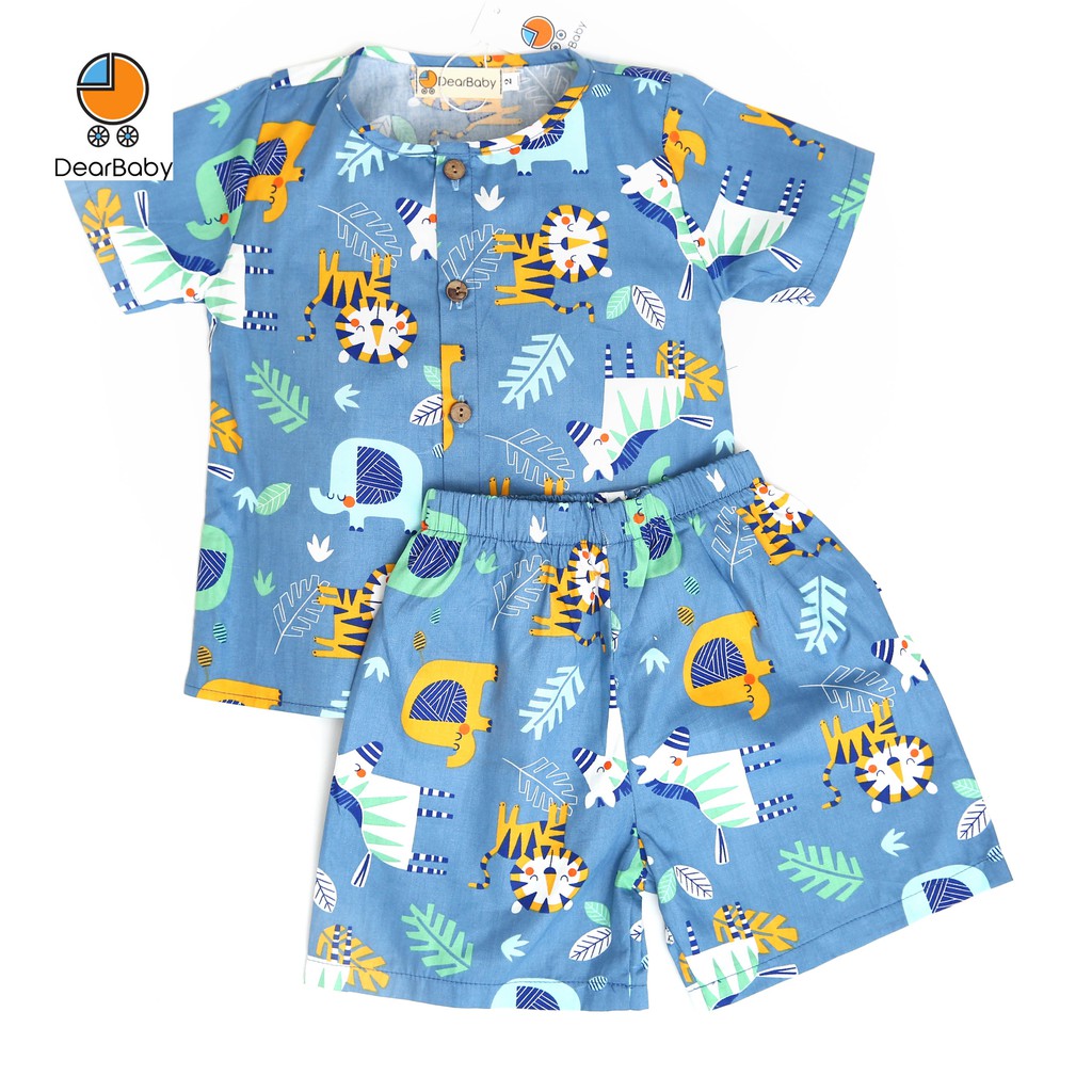 Set Pijama Đùi Họa Tiết Cho Bé DearBaby P-07