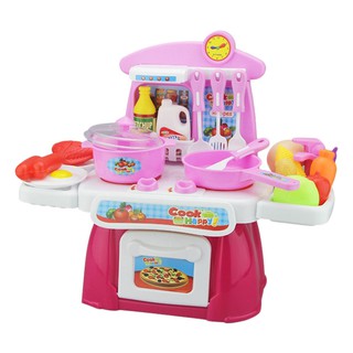 Đồ chơi nhà bếp có nhạc toyshouse màu hồng