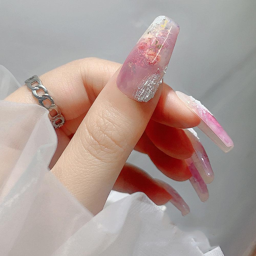 Miếng Dán Trang Trí Móng Tay Hình Hoa Cúc Chống Thấm Nước DIY