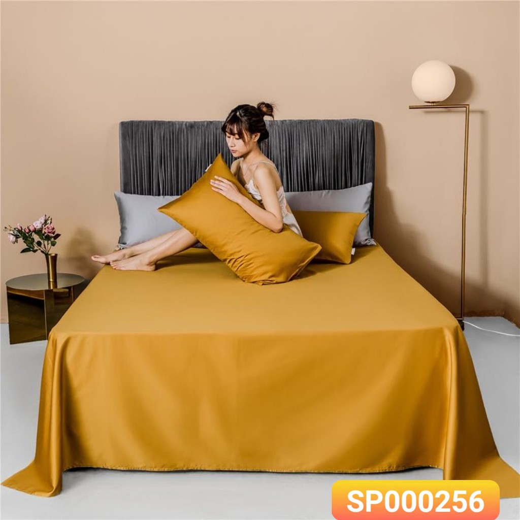 [siêu giảm giá] set ga gối lụa 60s cao cấp, sang trọng 04