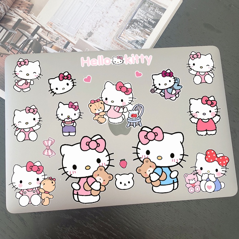 Miếng Dán Trang Trí Vali / Đàn Guitar / Điện Thoại Hình Hello Kitty Graffiti