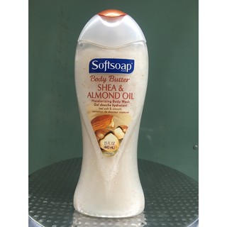 Sữa tắm Softsoap Bơ Hạnh Nhân Shea Almond Oil 443ml