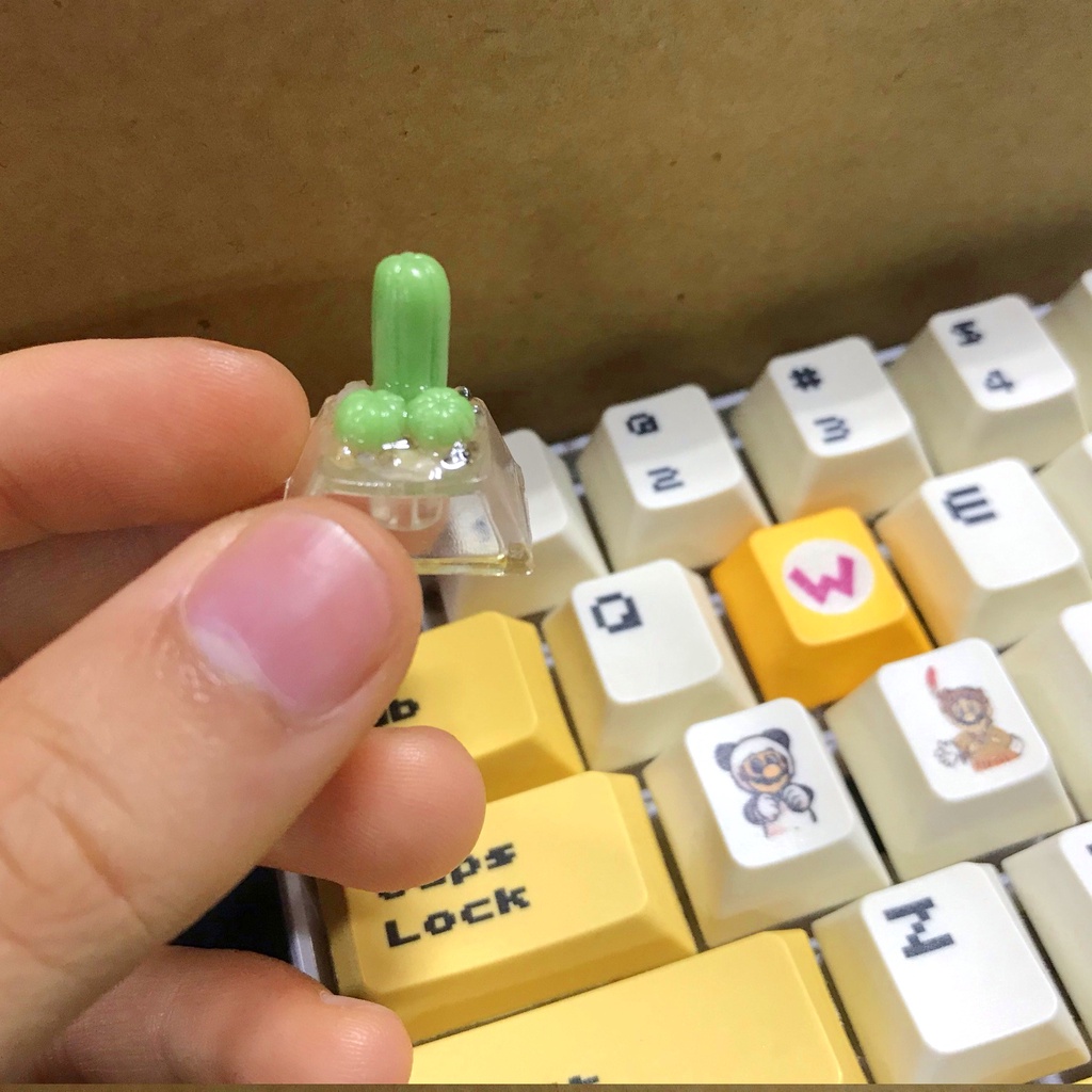 Keycap xương rồng cho bàn phím cơ, keycap handmade