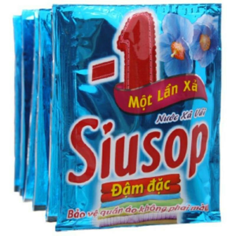 COM BO 5 dây nước xả vải Siusop Màu Xanh - dây 10 gói