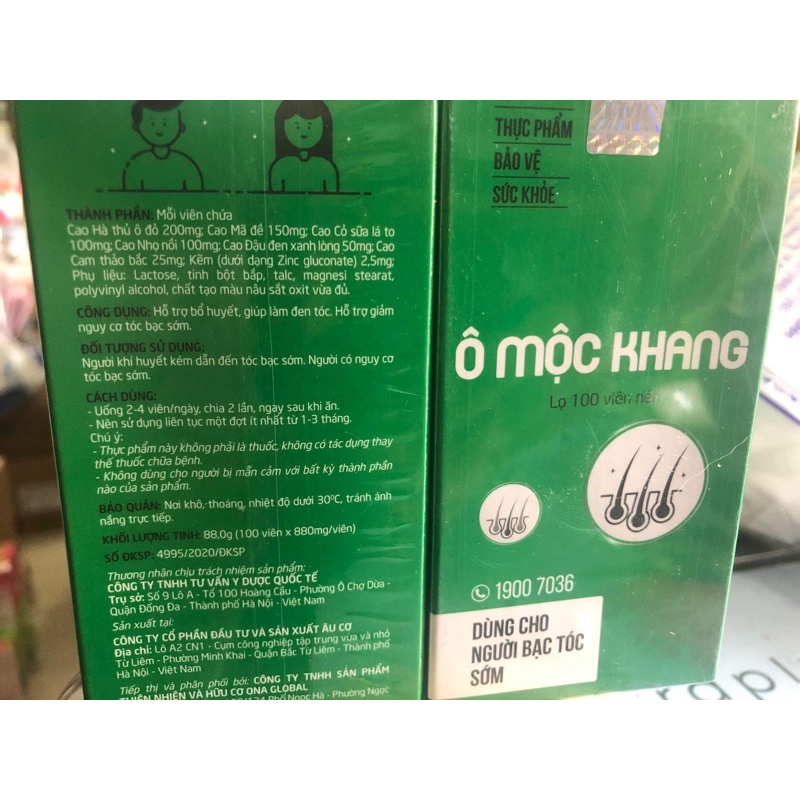 Ô mộc khang - ngăn tóc bạc sớm, kích thích tóc mọc đen hơn