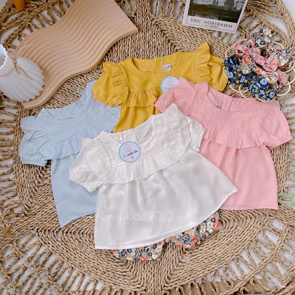 Đồ Bộ Tiểu Thư phối bèo kèm tuban cho bé