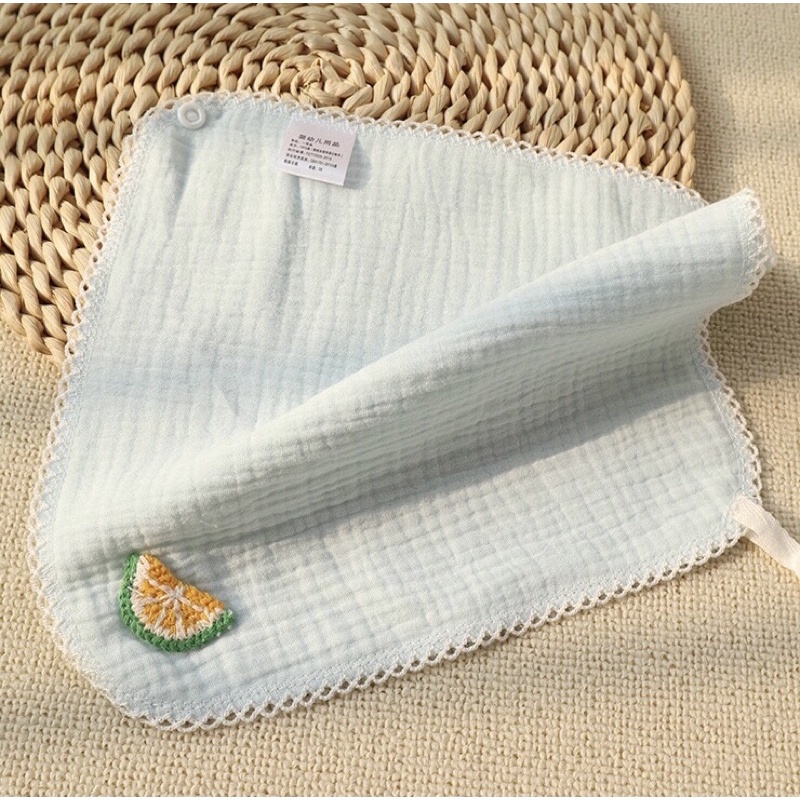 𝐒𝐡𝐨𝐩 𝐌𝐞̣ 𝐁𝐨𝐛 𝟖𝟔 - Khăn yếm tam giác cao cấp vải muslin, khăn sữa vải xô sợi tre bamboo đẹp an toàn cho bé yêu