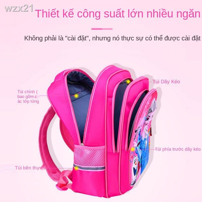 Bé gái học sinh tiểu 1-3-4-5 -6 lớp giải nén trẻ em đi nam mẫu giáo công chúa ba lô