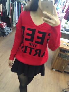 Áo len cổ tim sale off➡️100k