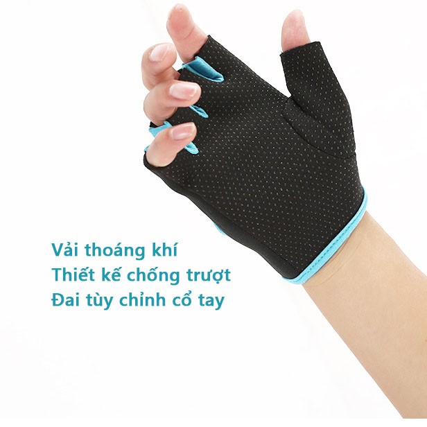 Găng tay thể thao, nâng tạ chống chai tay 1678 tập gym