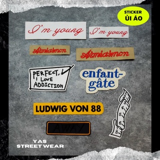 Sticker ủi áo cao cấp, miếng dán quần áo dùng làm Patch ủi, miếng vá quần áo, vá áo phao, trang trí BALO