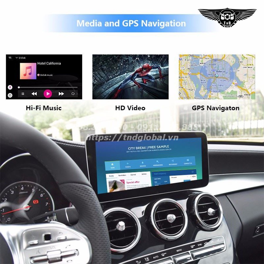 CarPlay Android Box AI - Biến Màn Zin Của Ô Tô Thành Màn Android - RAM 2GB ROM 32GB - Nghe Nhạc, Youtube, Bản Đồ