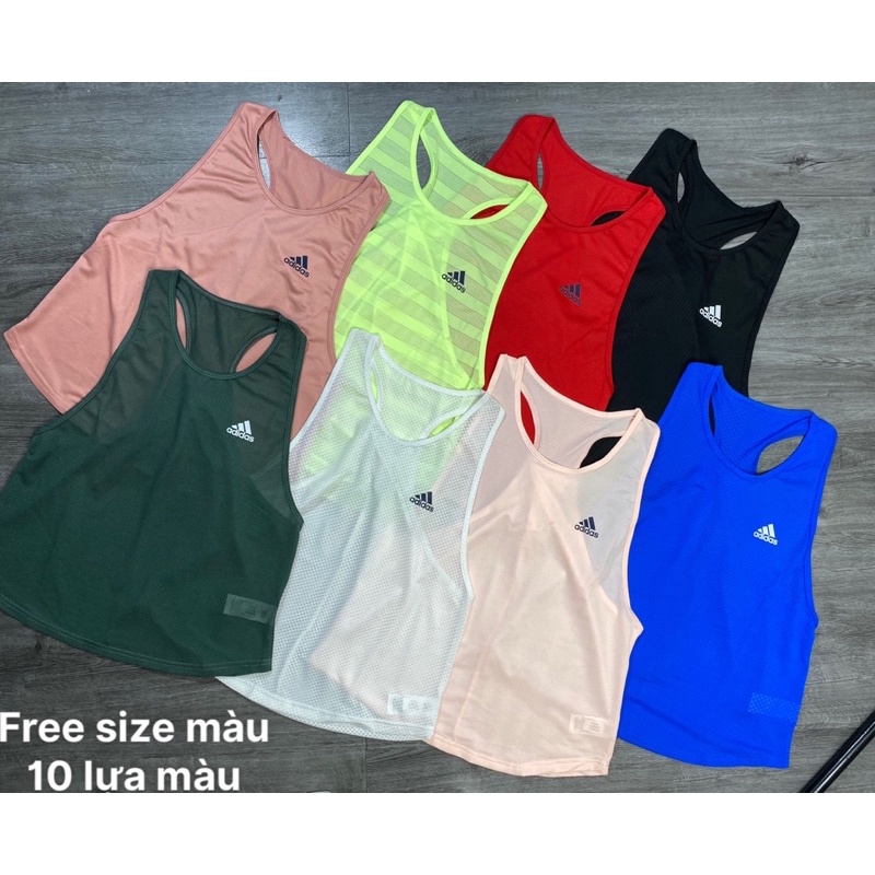 ÁO TANKTOP TẬP GYM, YOGA NỮ - ÁO TANKTOP VẢI LƯỚI LƯNG GẤP SIÊU XINH