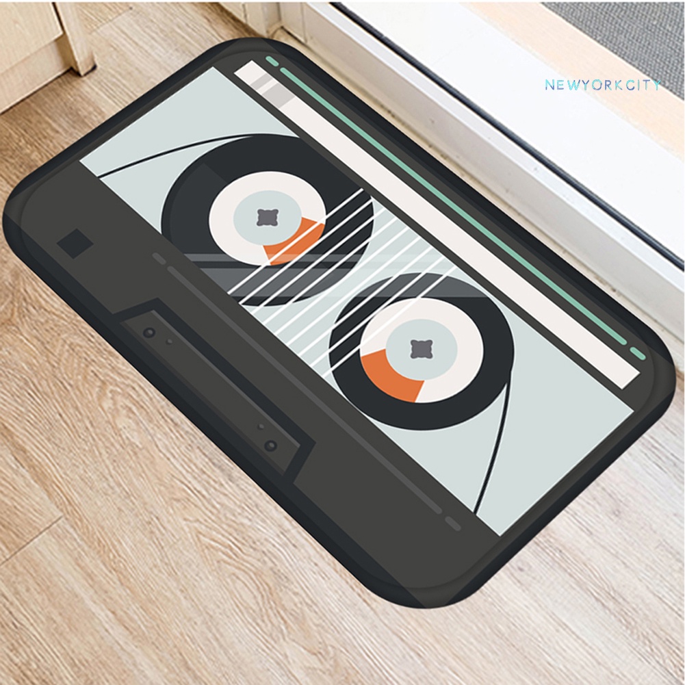 Thảm Chùi Chân Chống Trượt Thấm Hút Nước Bằng Vải Flannel