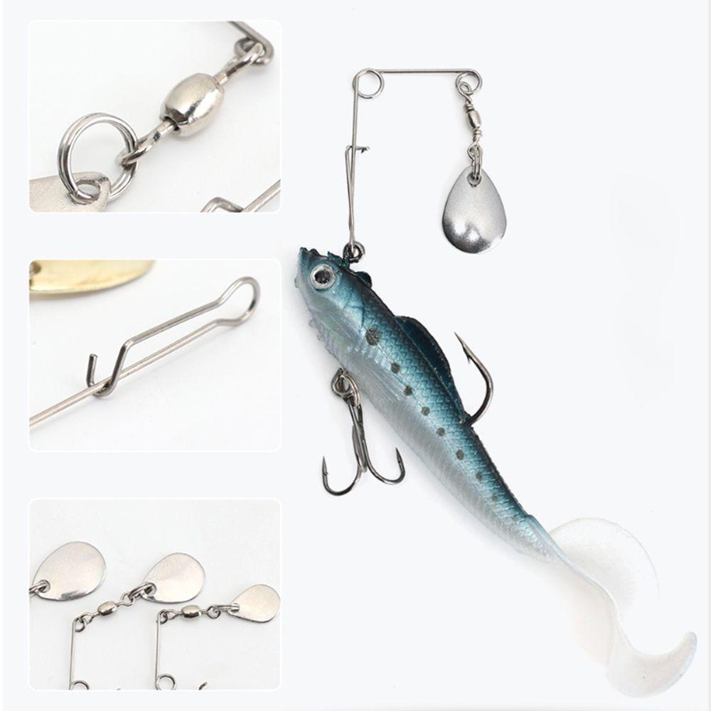 Set 7 Mồi Câu Cá Giả Bằng Niken Có Thể Xoay Được