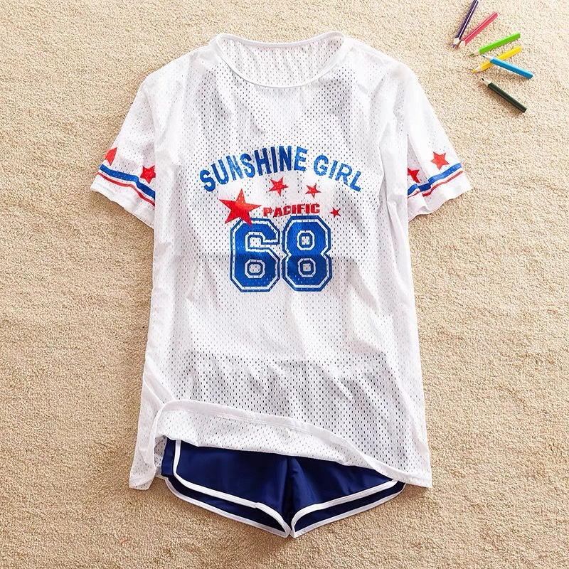 Đồ bơi bé gái set 3 chi tiết cho trẻ em từ 2 đến 12 tuổi, size đại 46kg bikini KING