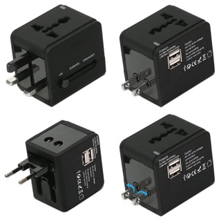 Ổ cắm điện đa năng quốc tế kèm 2 cổng usb