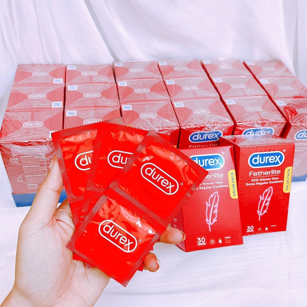 [HÀNG ÚC] Bao cao su siêu mỏng Durex 30 miếng nội địa Úc Limosu