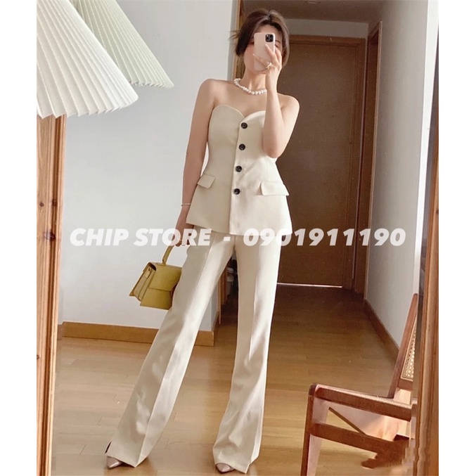 SET ÁO GILE - QUẦN ỐNG LOE ZARA XUẤT DƯ XỊN SANG CHẢNH