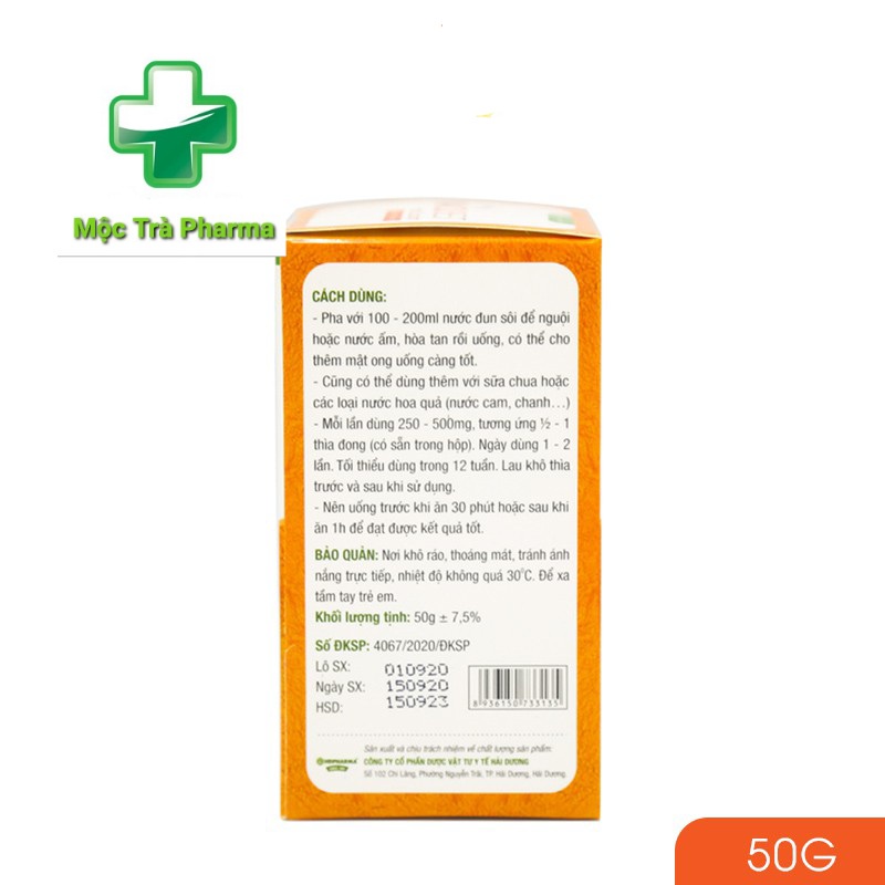 Nacubest - Tinh chất Nghệ Nano Curcumin (lọ 50g)
