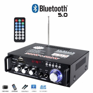 Ampli Karaoke Mini, Amly Bluetooth BT298A 600W Cao Cấp Loại Tốt Công Suất Cực Lớn, Tự Động Lọc Nhiễu, Hỗ Trợ Khe Cắm Thẻ