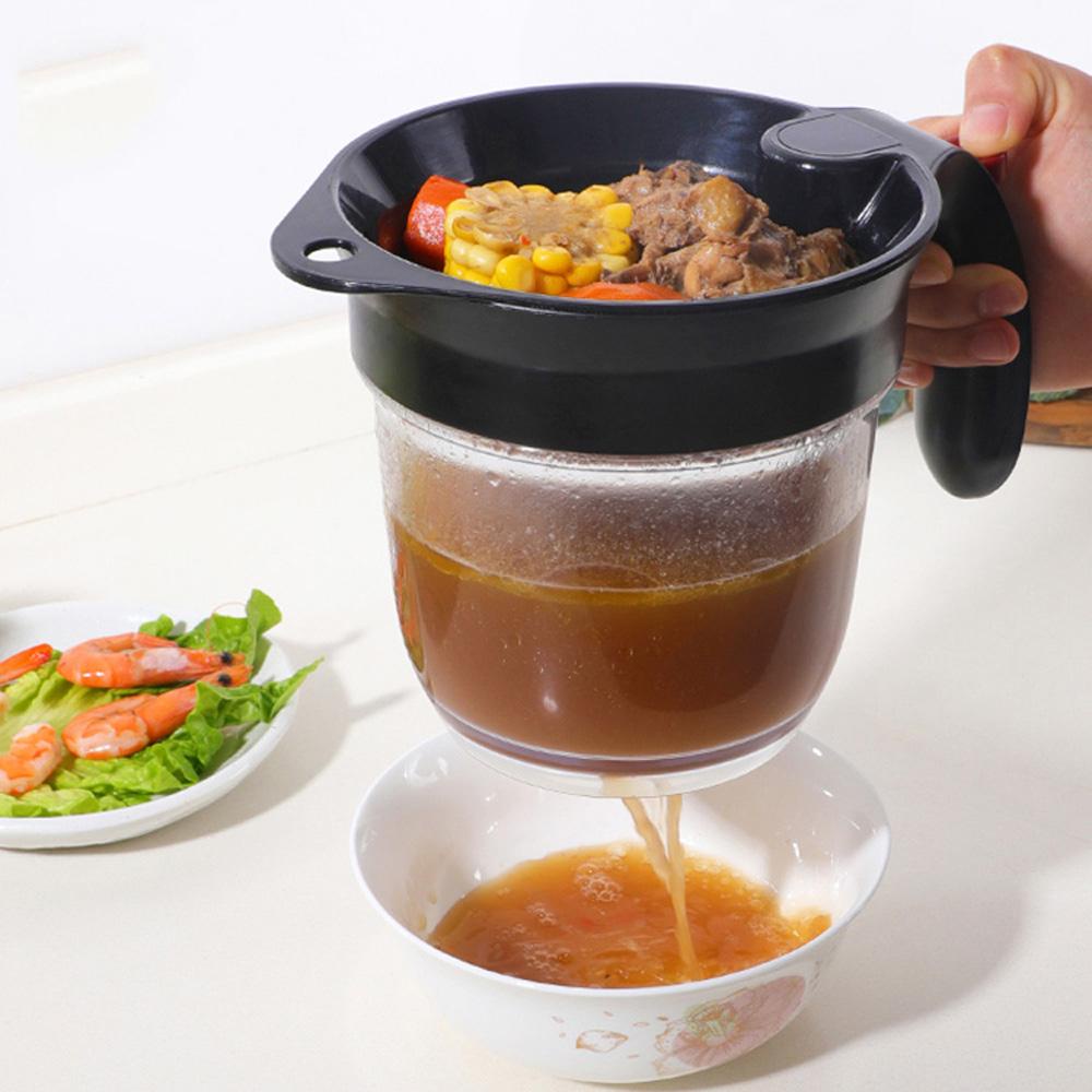 Tô Lọc Dầu Có Tay Cầm Chống Trượt Tiện Dụng Cho Nhà Bếp