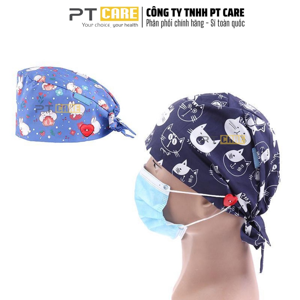 PT CARE |  Nón Vải Y Tế Dùng Cho Bác Sĩ, Y Tá, Điều Dưỡng