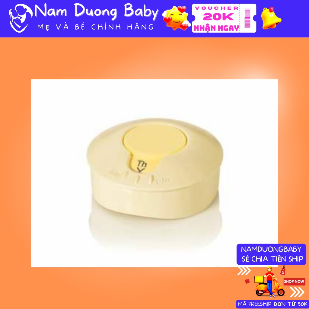 NẮP BÌNH SỮA 2 lớp cho bình cổ hẹp Medela [ Nắp bình trữ sữa hiển thị thứ ngày tháng ] hàng chính hãng