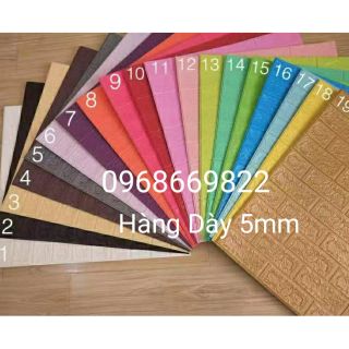 Combo 50 tấm xốp dán tường giả gạch loại 5mm