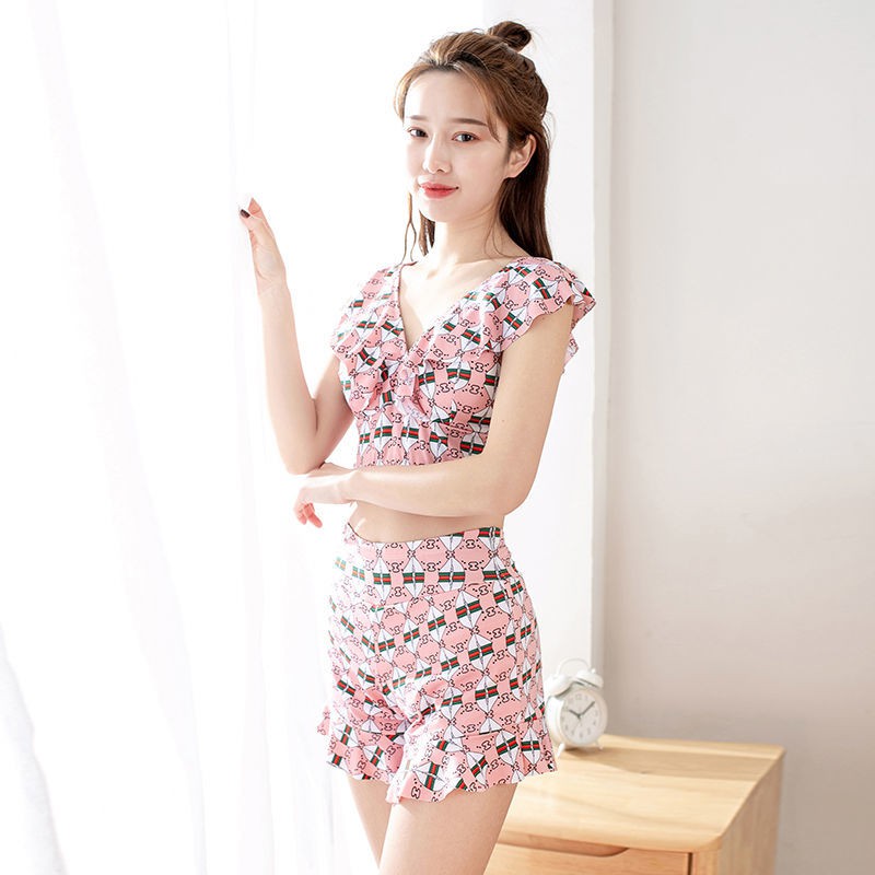 Women's two-piece swimsuit cover belly slimming fashion swimwear | BigBuy360 - bigbuy360.vn