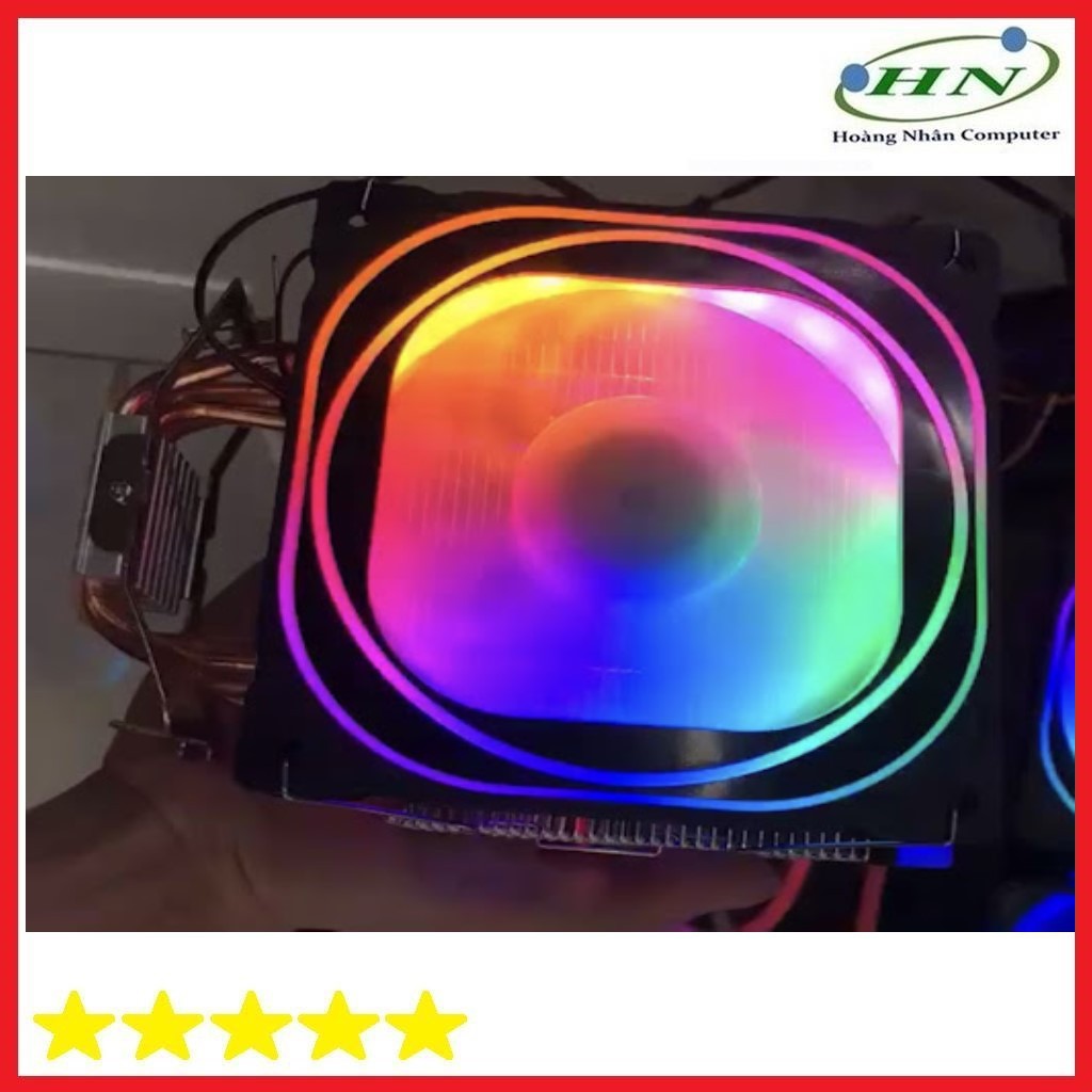 Fan tản nhiệt cpu GW900 Led RFB6 lõi đồng , dùng cho cpu