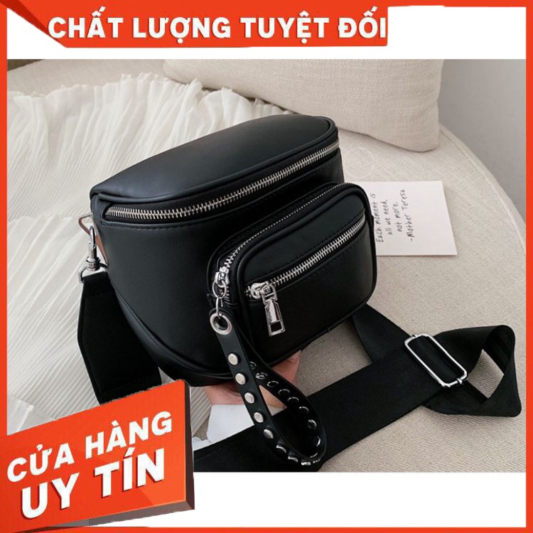 [Mã WAMT2405 giảm 10K đơn 0K] Túi xách bao tử, sang chảnh mới nhất 2020, bóng, mềm, rộng