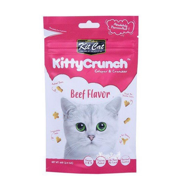 [Rẻ vô địch] [Có sẵn] Bánh thưởng ăn vặt cho mèo KitCat KittyCrunch 60gr