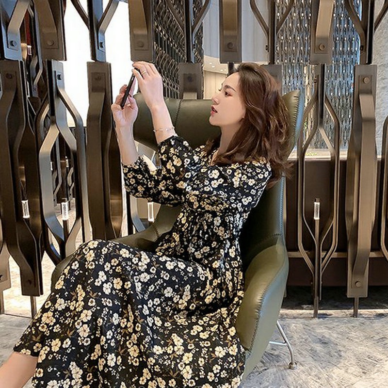 Đầm dài NRVP phong cách Pháp thời trang cho nữ