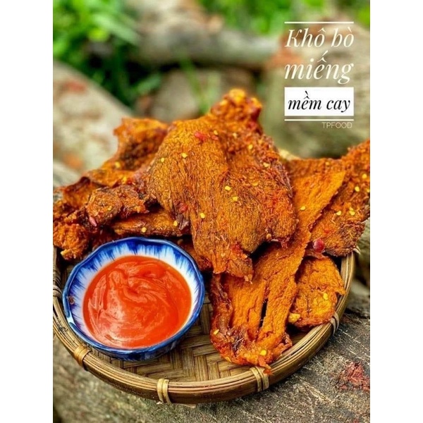 KHÔ BÒ MIẾNG HỒNG NGỰ 250Gr