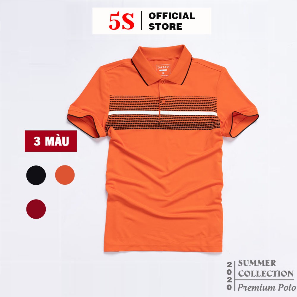 [Mã FAMALLT5 giảm 15% đơn 150K] Áo Thun Nam Có Cổ ZAKADO (5 mẫu) Tay Ngắn, Thiết Kế In Hình, Chất Coolmax Siêu Mát